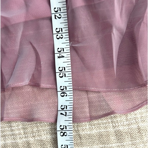 Virgo Mauve Asymmetrical Layered Dress - Picture 10 of 10